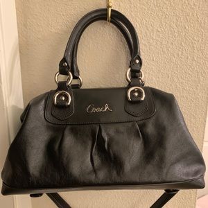 Coach Black Leather Carryall